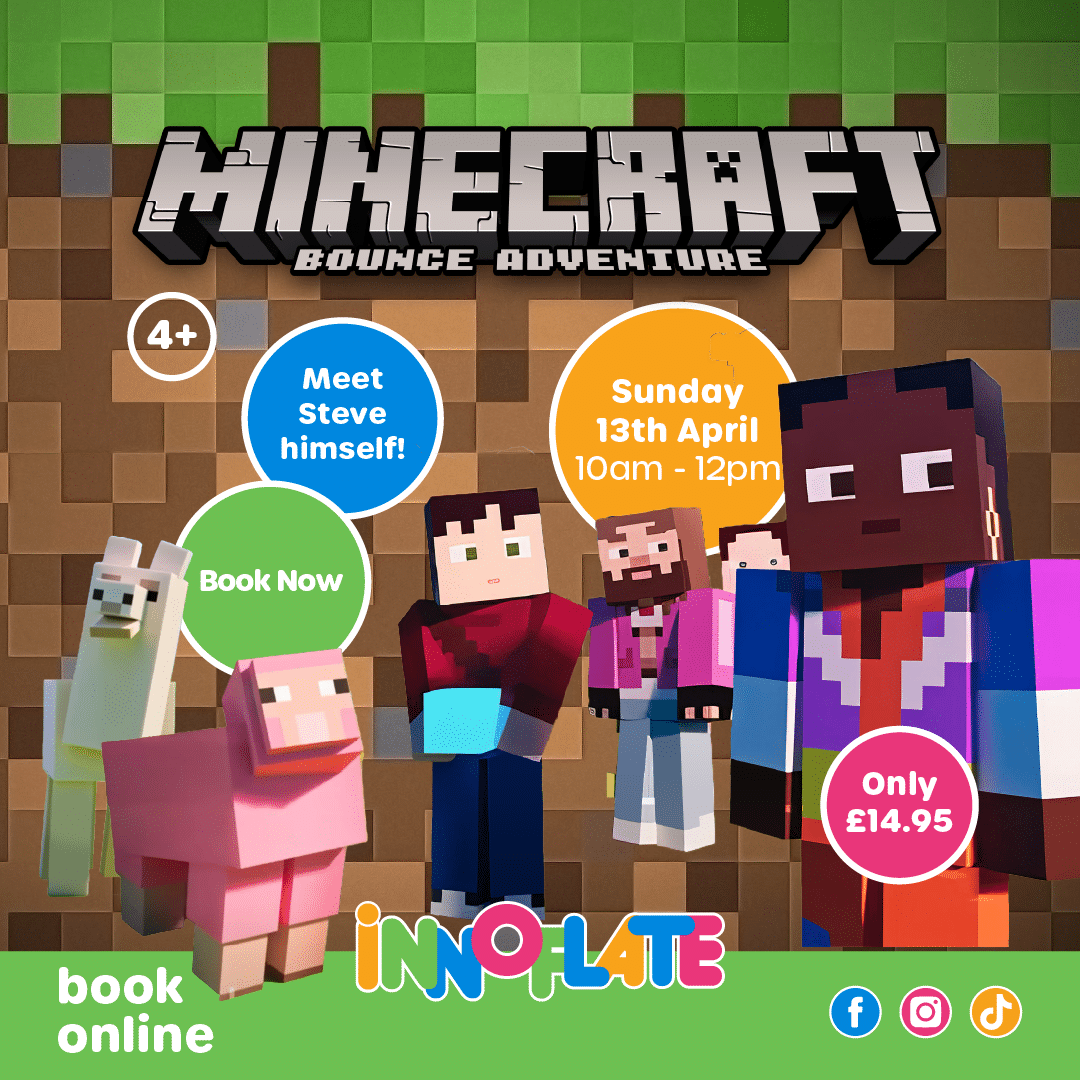 Minecraft Bounce Adventure at Innoflate - Sunday 13th April